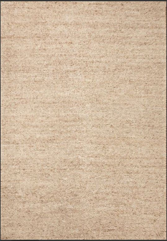 Beige textured rug with a subtle pattern
