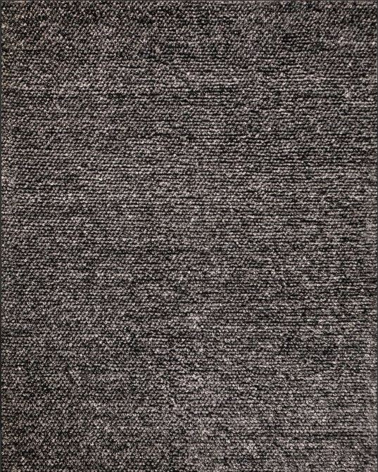 Textured dark gray rug with a subtle pattern