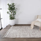 Bilbao rug placed in a modern room setting, accentuating its versatility in various interior designs.