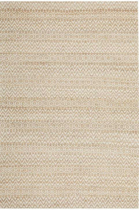 Beige and brown patterned rug