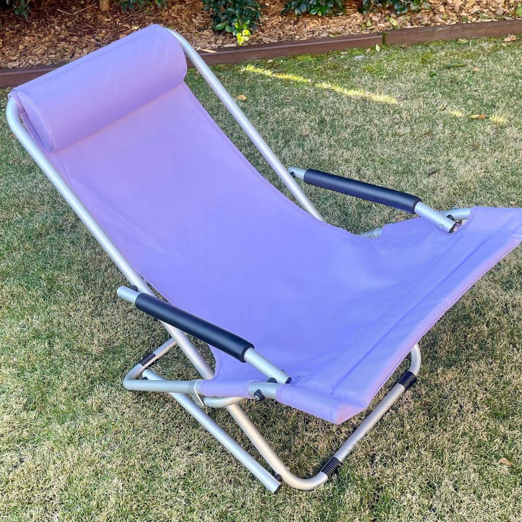Happy Chap Beach Chair in garden area