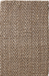 Herringbone Silver Rug - Latex Backed