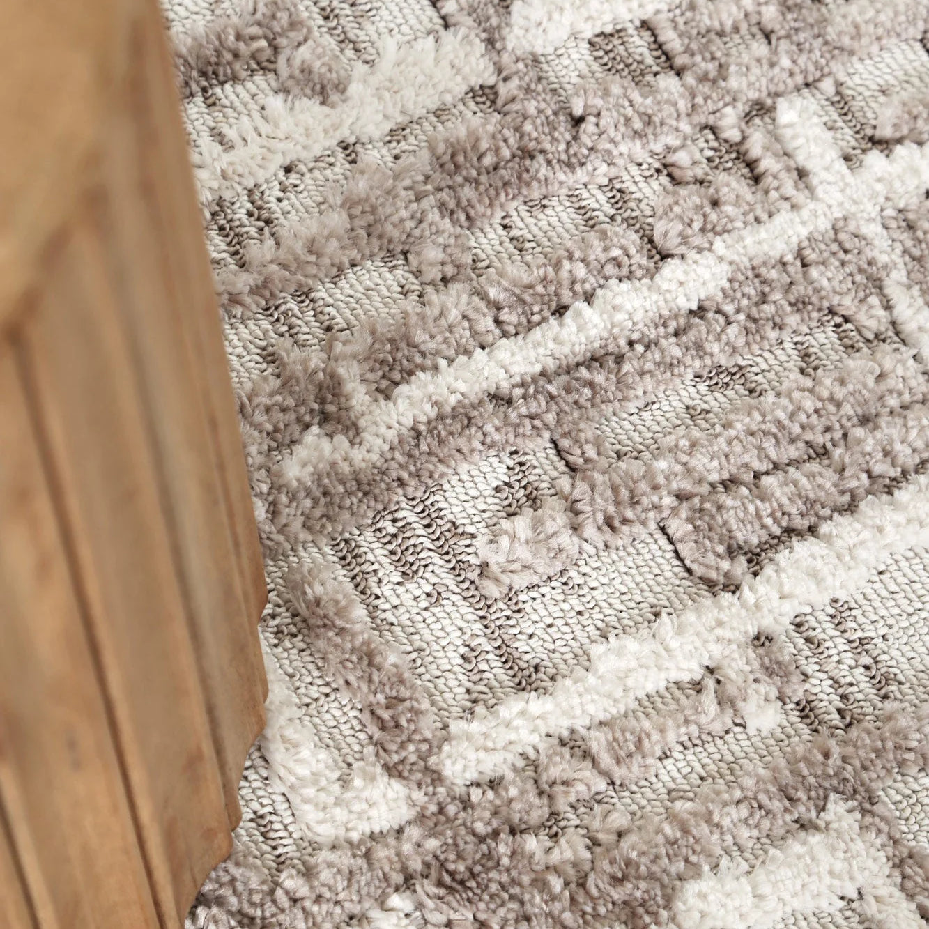 Detailed view showcasing the durable and intricate construction of the Bilbao rug.
