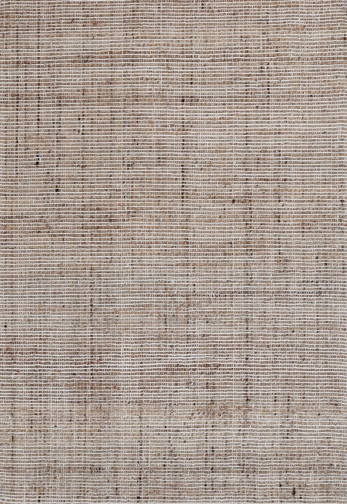 Complete image of the Dune Ivory Jute & Wool Rug, showcasing its elegant ivory color and textured design.