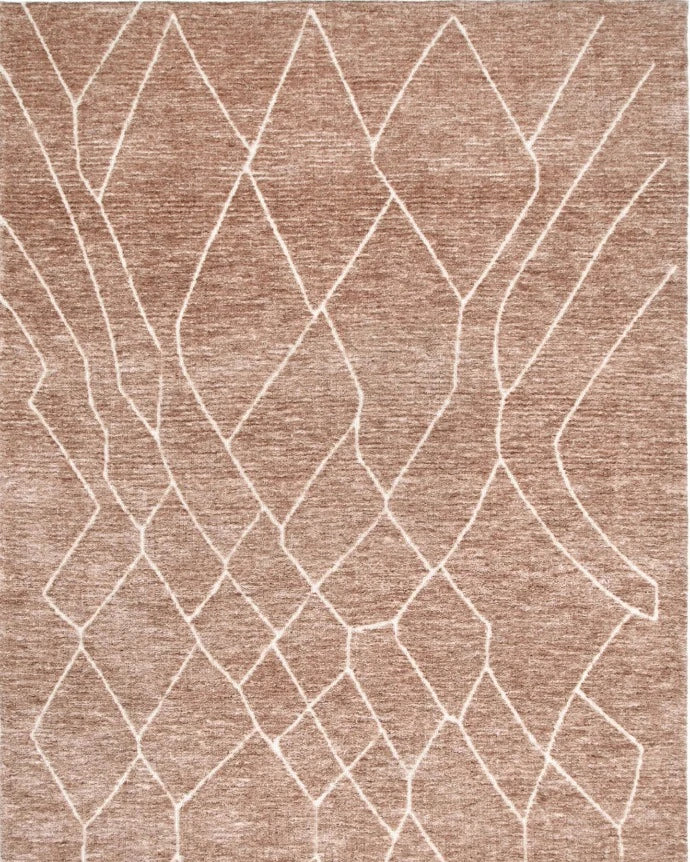 Kendra Rug in full display, showcasing its textured poly fiber and the elegant design suitable for contemporary interiors.