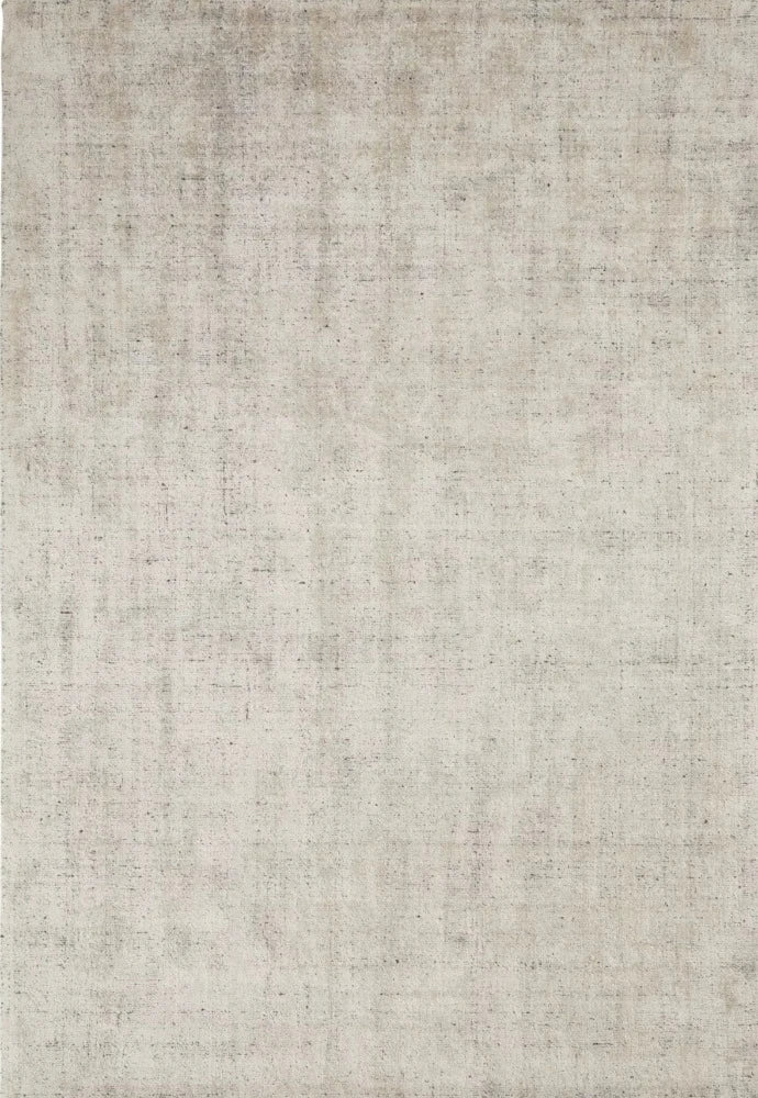 Full view of the Matisse 2m x 3m Buff rug, displaying its ethically handmade, loom-knotted design suitable for modern interiors