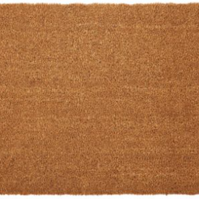 Brown doormat with a textured surface