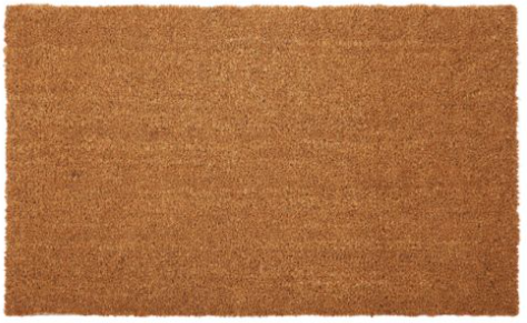 Brown doormat with a textured surface