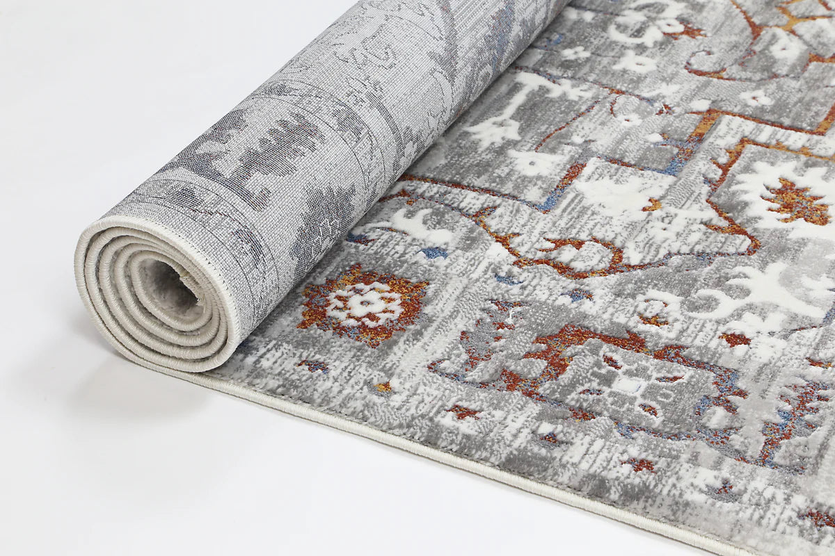 Discover the allure of boho chic with our Bohemian Paradise Rug, featuring bashful blues and terracotta accents. Perfectly sized for versatile styling, this rug will become the centrepiece of any room.