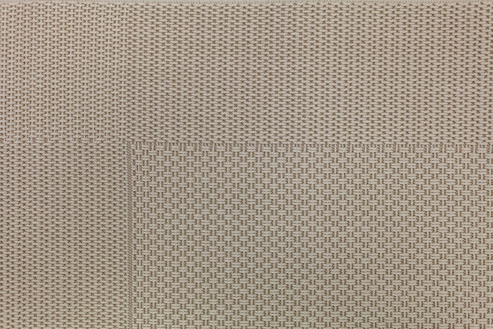 Textured beige patterned fabric swatch