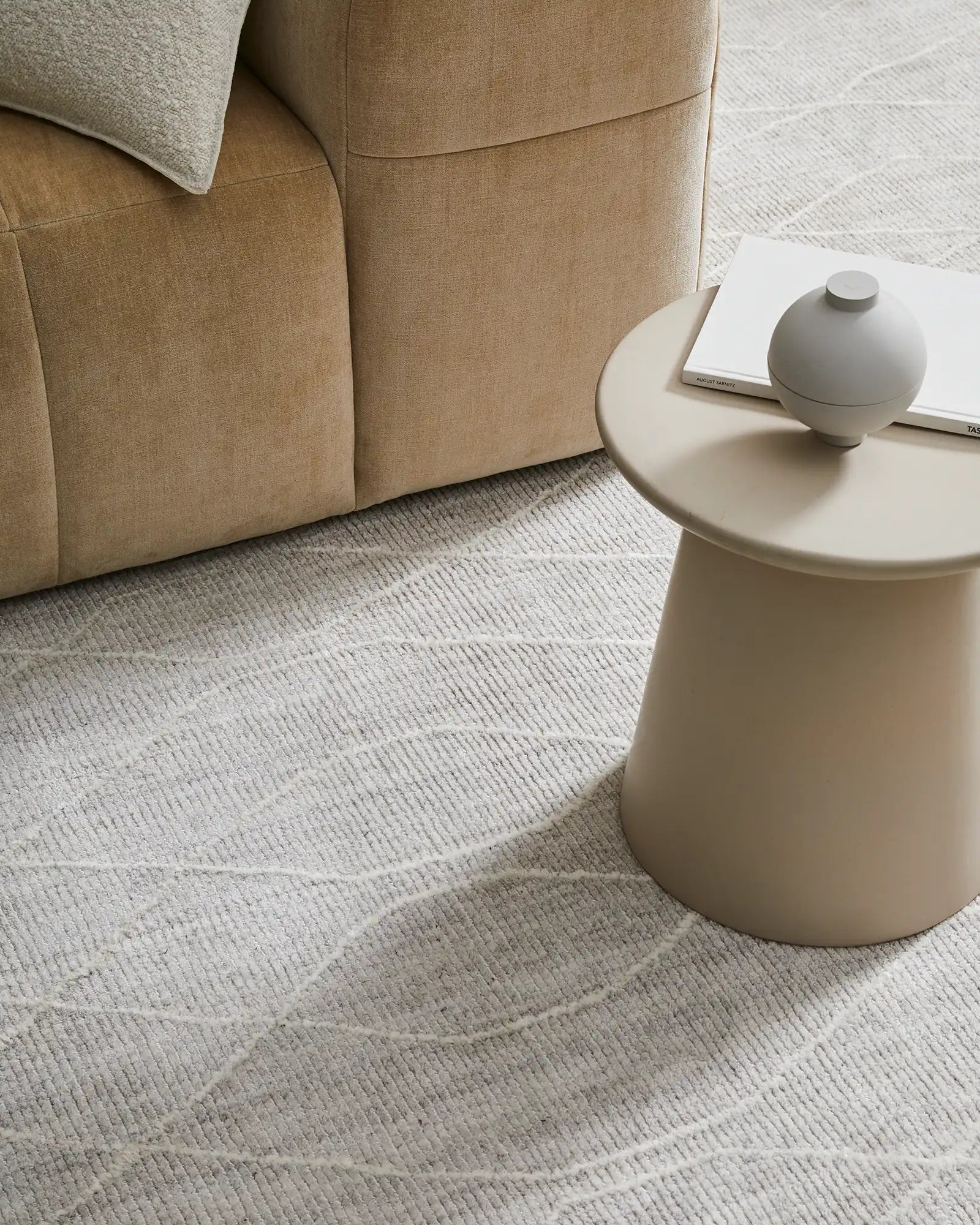 Photo capturing the soft, inviting surface of the rug, ideal for adding warmth to any space.