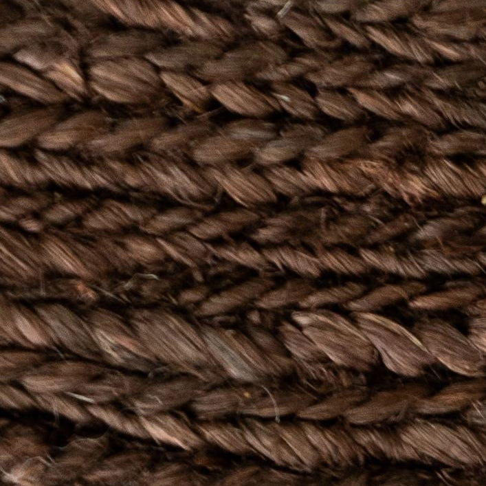 Close-up of brown textured yarn