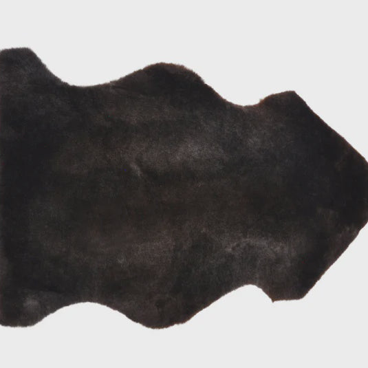 Black leather hide on a white background