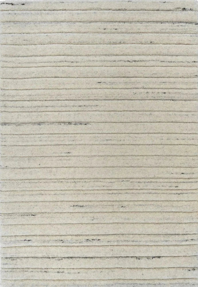 Showcasing the intricate grooved pattern and high-low finish of the rug, emphasising its luxurious texture and subtle colour variations.