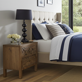 Bedside Table with Bird Detail