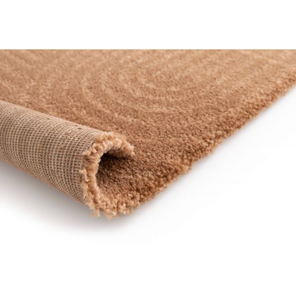 Brown textured rug on a white background