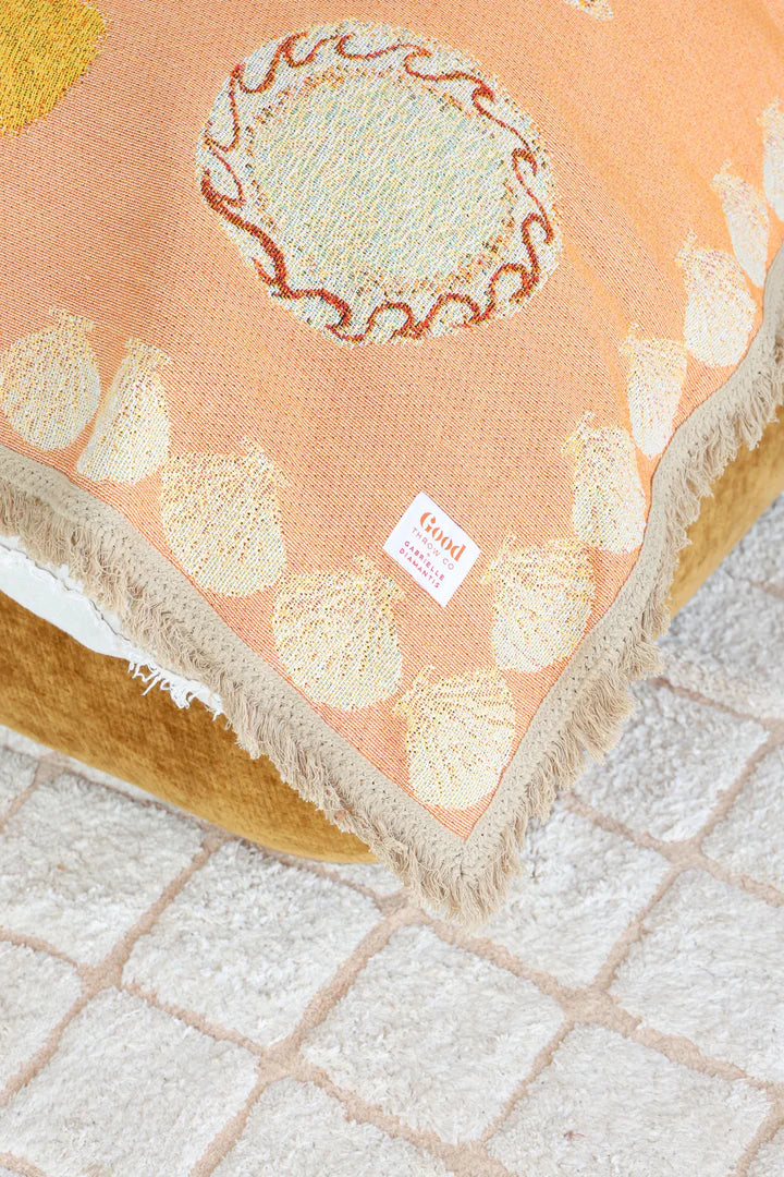 Textile with decorative patterns on a textured surface