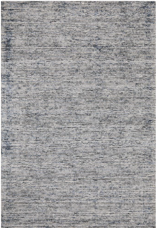 Textured gray area rug with a subtle pattern
