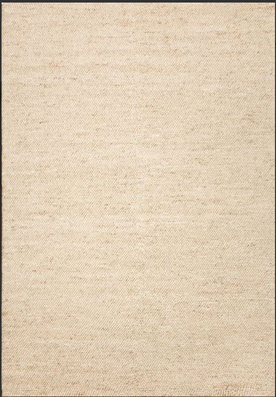 Beige textured rug with a subtle pattern