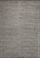 Solid gray textured rug