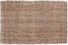 Textured brown doormat with a woven pattern