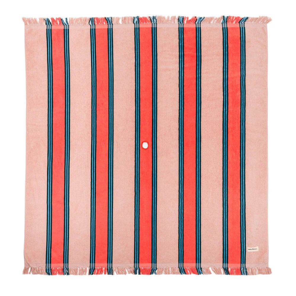 Beach Blanket - Dusty Pink Stripe