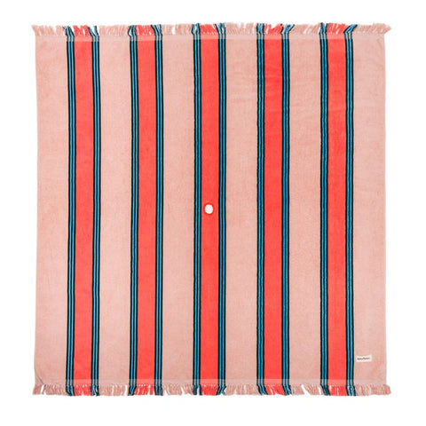 Beach Blanket - Dusty Pink Stripe