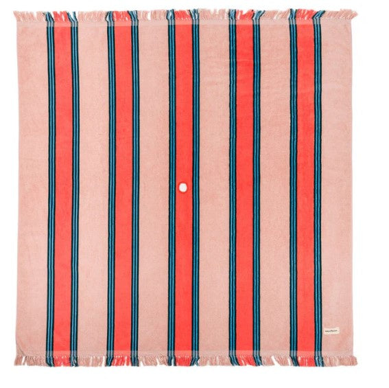 Beach Blanket - Dusty Pink Stripe