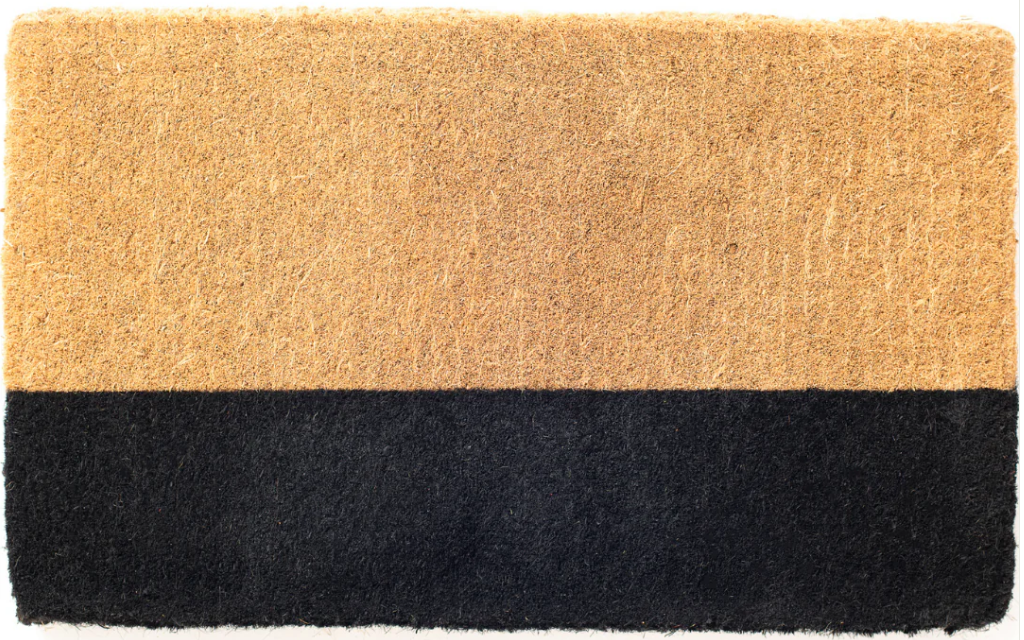 Black Belt Mat - Thick Coir Doormat
