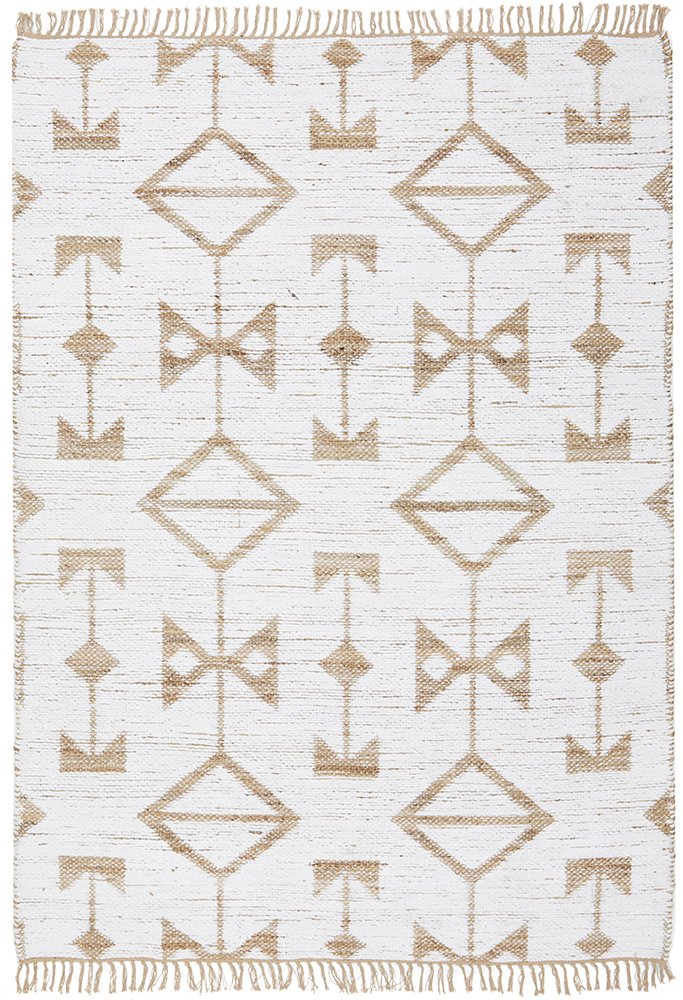 Image focusing on the craftsmanship of the Bodhi - Trudy Rug, illustrating the quality and tradition of its hand-loomed construction.