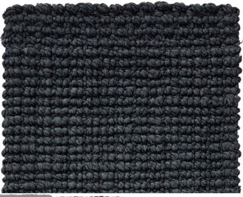 Boucle Charcoal Rugs - Latex Backed