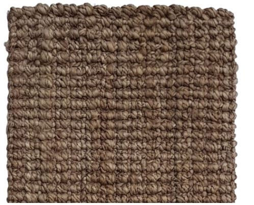 Brown textured carpet sample