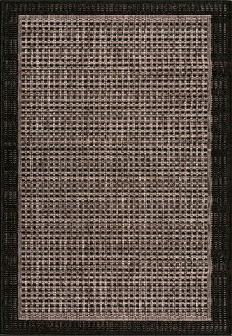 Chino rug in Silver Black (2822)