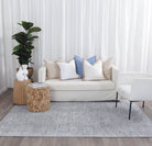 Casper Light Blue Rug n modern setting