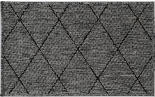 Chino Rug in Silver Grey Black (1931)