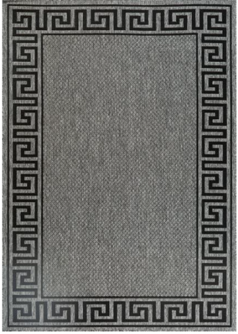 Chino Rug In Grey Black (2533)