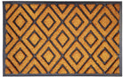Doormat with geometric diamond pattern