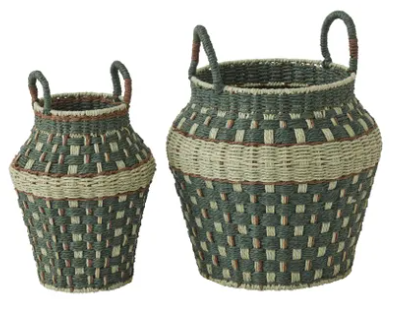 Dolce Woven Basket - Olive