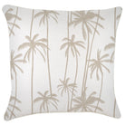 Pillow with palm tree pattern on a white background