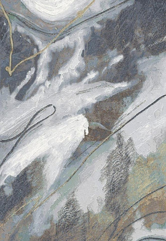 Full view of the Eclipse Rug, showcasing its vibrant mixed abstract design with faded wash effects and expertly coordinated colors, embodying the latest trends in high-end rug fashion.