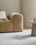 Image of the rug placed in a minimalist room setting, illustrating how it complements contemporary home décor.