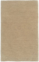 A beige, textured wool rug with a subtle tie-dye effect, displayed on a plain background.