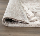 Image displaying both the top and bottom sides of the Bilbao rug, illustrating its design continuity and quality finish.