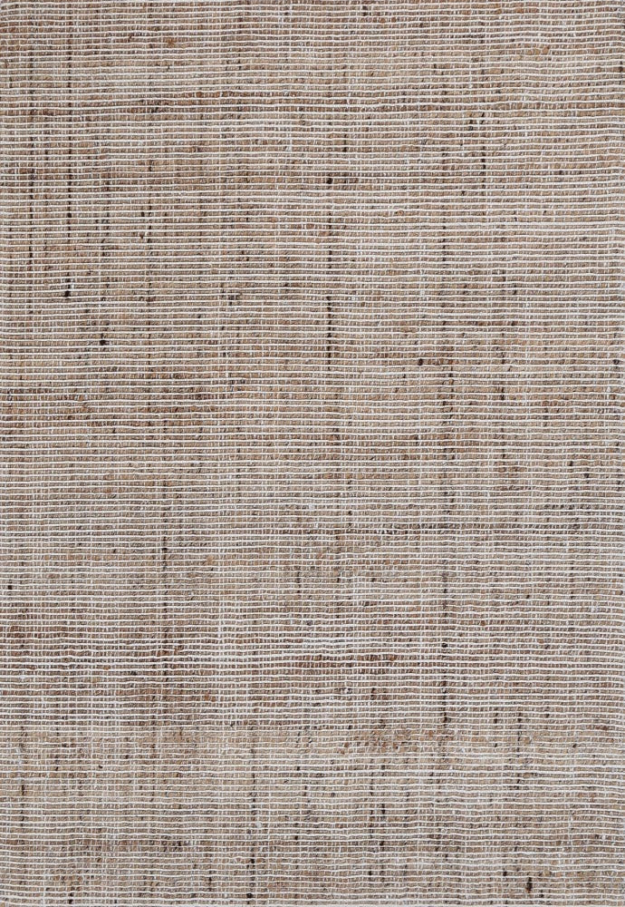 Complete image of the Dune Ivory Jute & Wool Rug, showcasing its elegant ivory color and textured design.