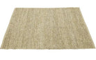 Beige woven mat on a white background