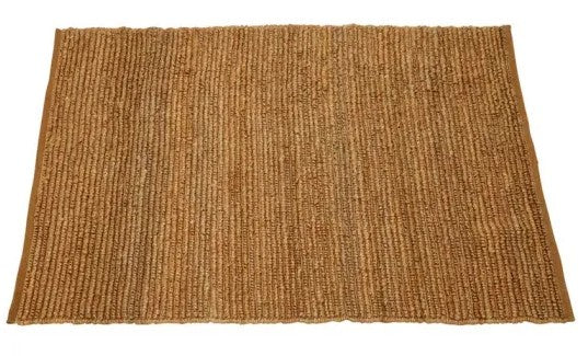 Brown woven mat on a white background