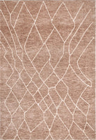 Kendra Rug in full display, showcasing its textured poly fiber and the elegant design suitable for contemporary interiors.
