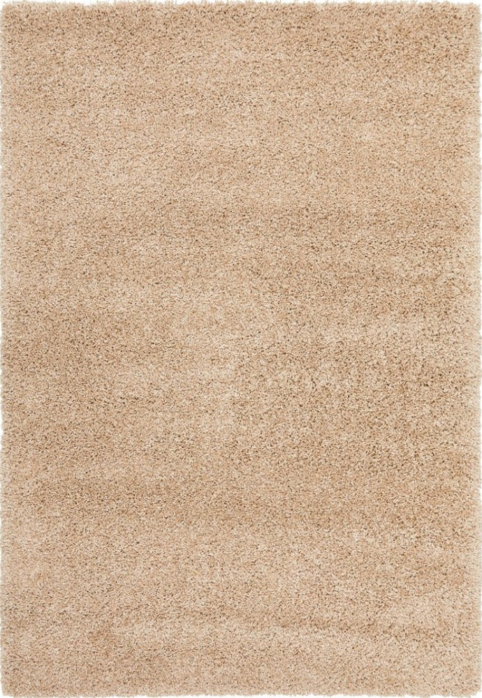Complete image of the Laguna Rug in a soft Linen colour, showcasing its elegant design and luxurious hand-tufted texture.