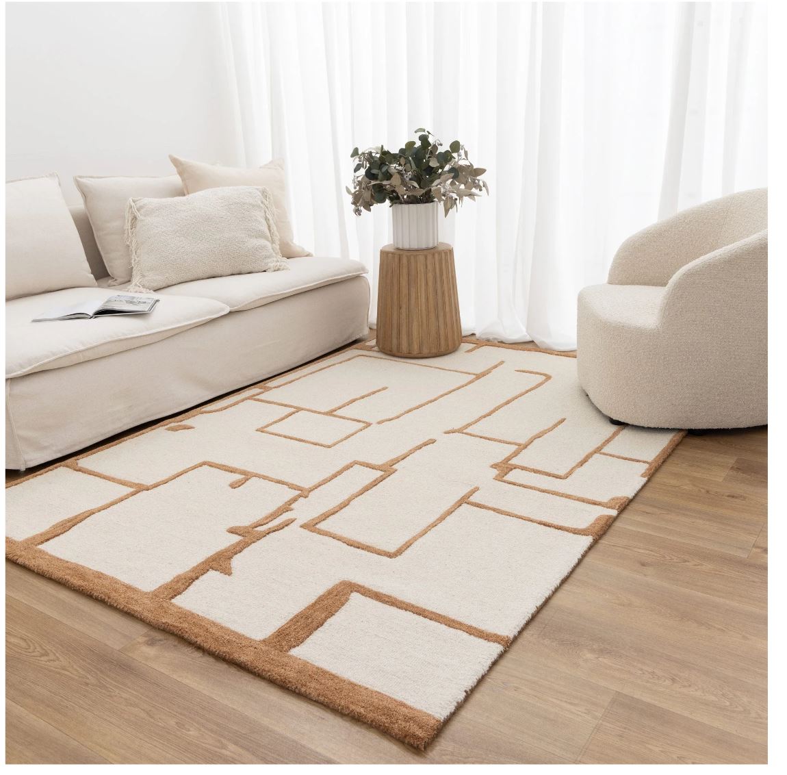 beautiful looking rug in home setting