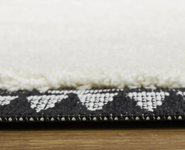 Liege Moroccan - Cream Black Rug